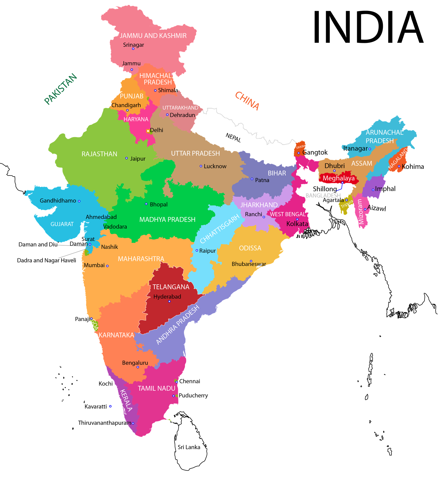 India Map Png Background Image (olive, lime, black, salmon)