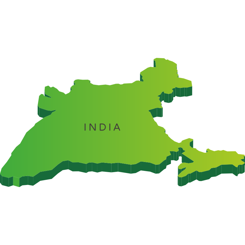 India Map Png Picture (white, olive, green)