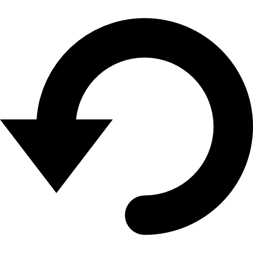 Undo Png Image (black, white)