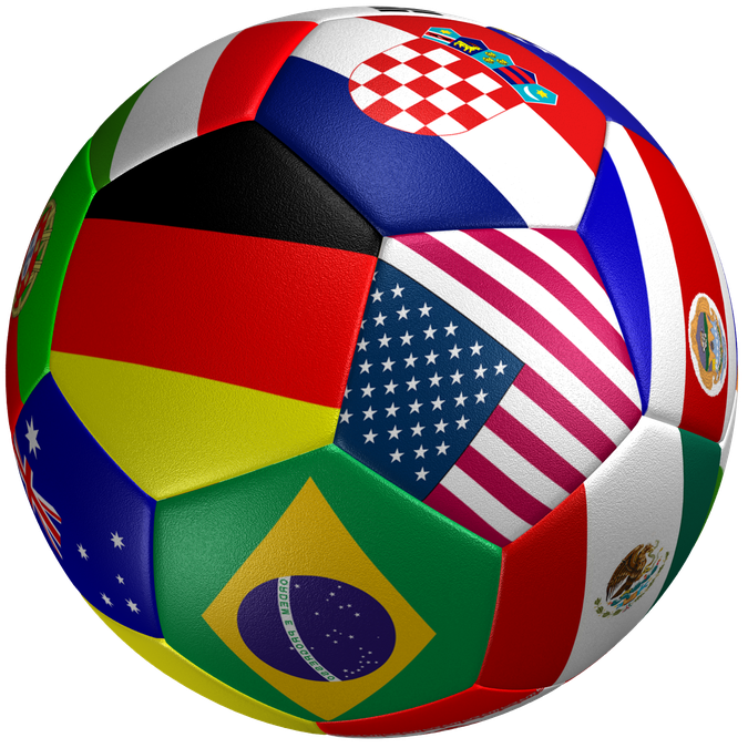 Indoor Ball Png File (white, maroon, green, black)