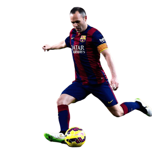 Andres Iniesta Png Clipart (black, gray)