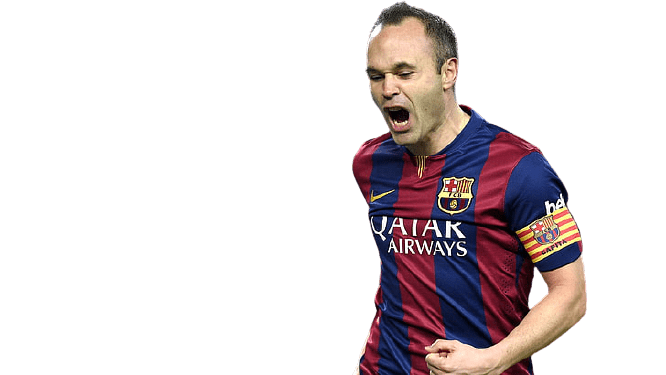 Andres Iniesta Png File (gray)