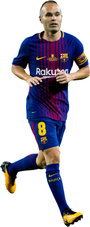 Andres Iniesta Png Isolated Pic (black)