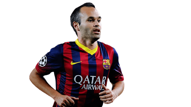 Andres Iniesta Png Photo (black, gray)