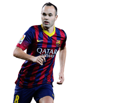 Andres Iniesta Png Photos (black, gray)