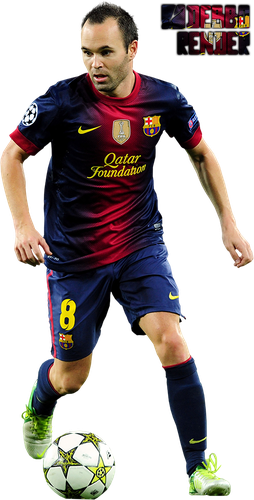 Andres Iniesta Png Pic (black)