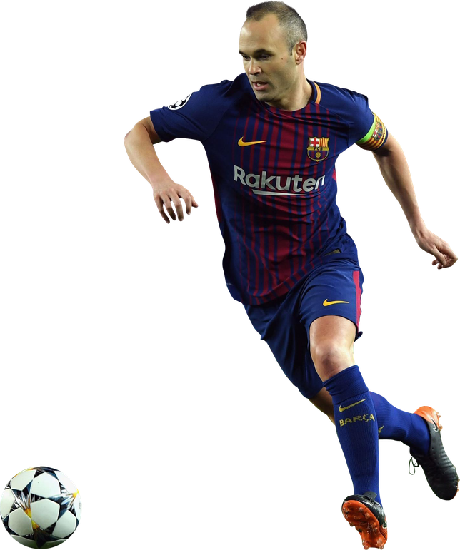 Andres Iniesta Png Transparent (black)