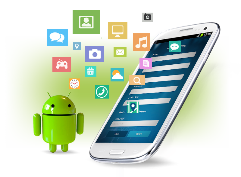 Android App Development Png Free Download (white, black, beige, mint, olive)