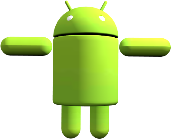 Android Robot Png File (black, olive)