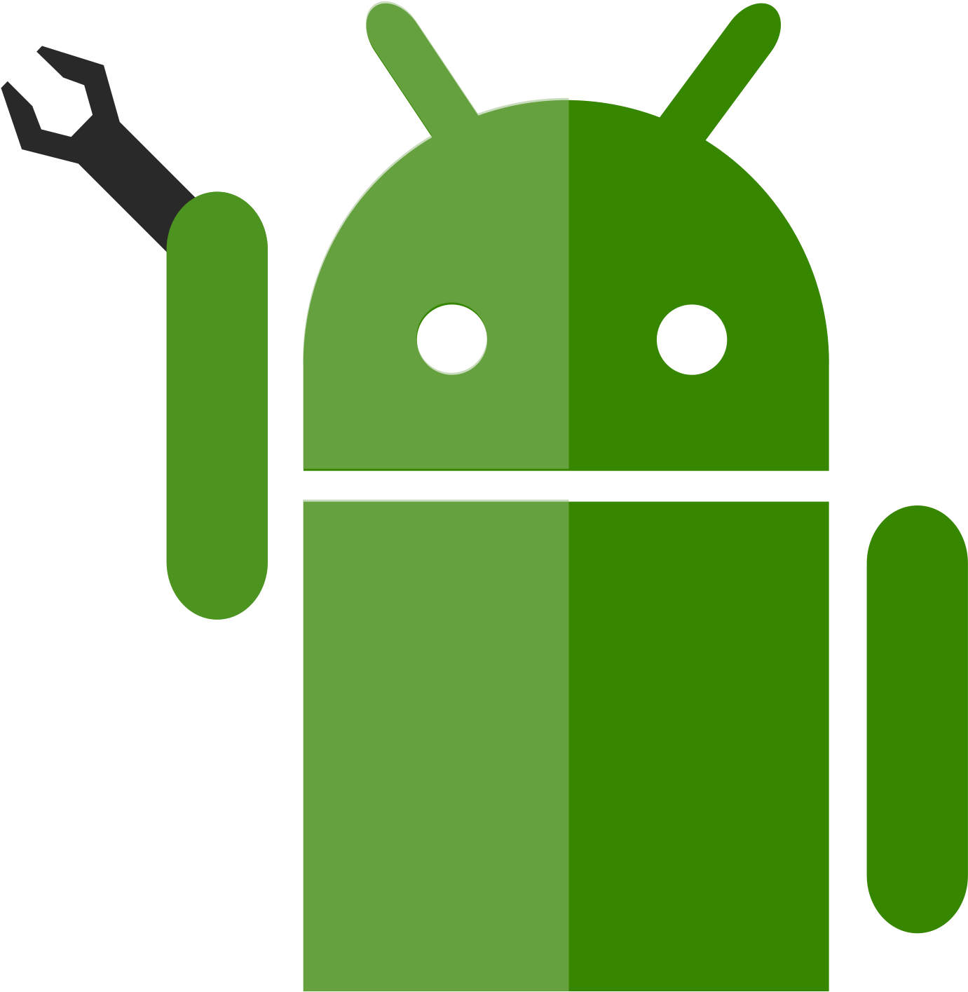 Android Robot Png Photos (green, black, olive)