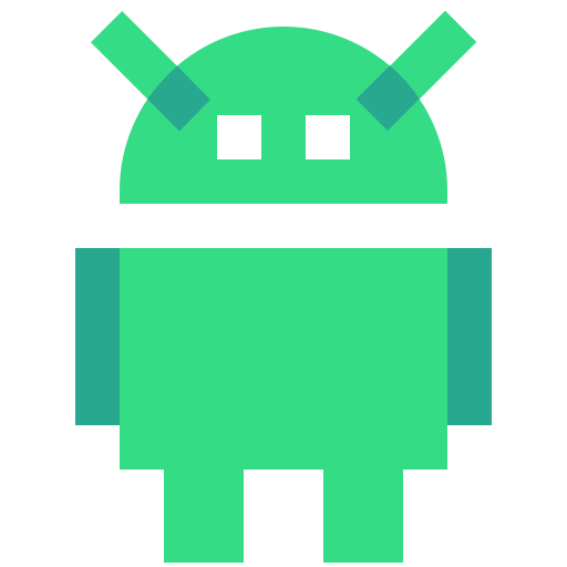 Android Robot Transparent Background (white, black, teal)