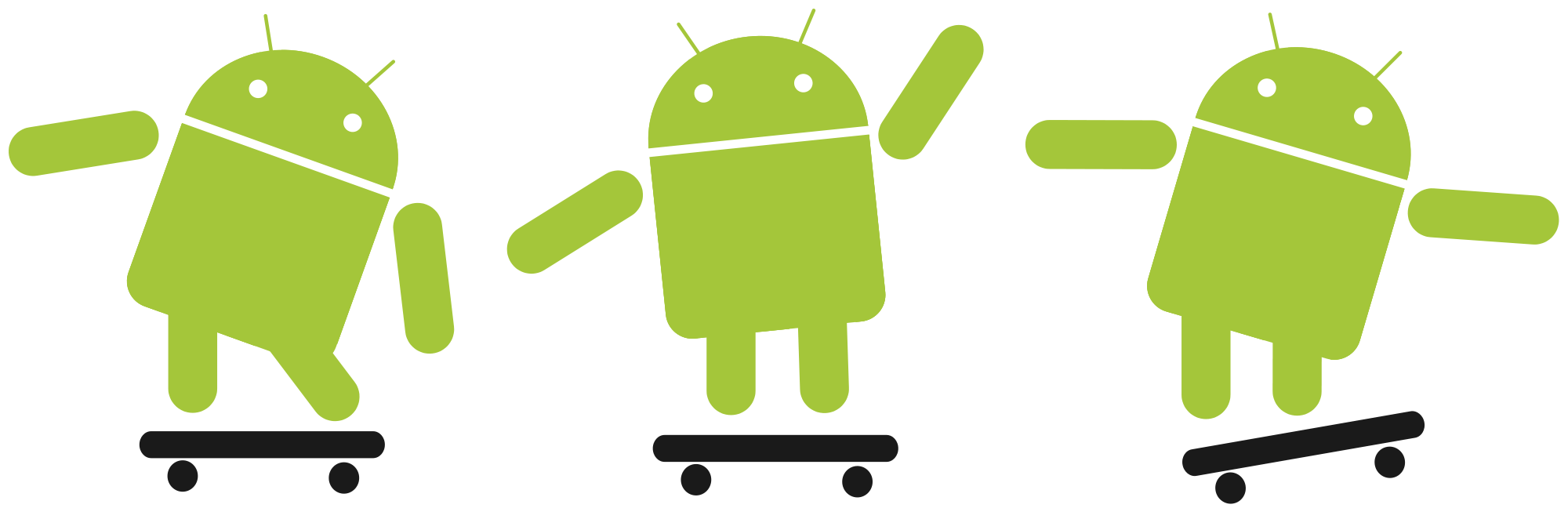 Android Robot Transparent Png (black, olive)