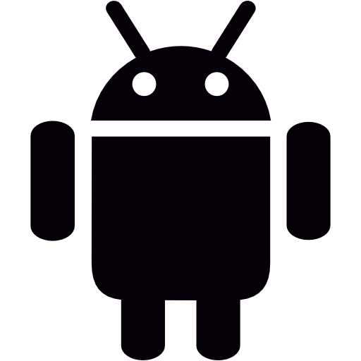 Android Big Logo Icon Free Nobackground Png Icon Download (black)