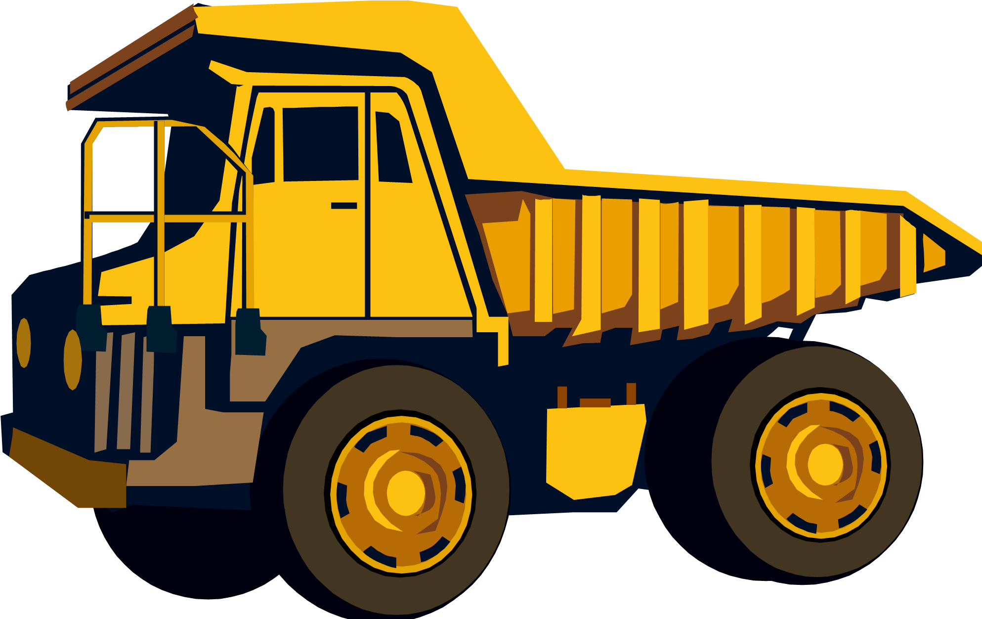 Industrial Dump Truck Png Picture (gold, black, maroon)