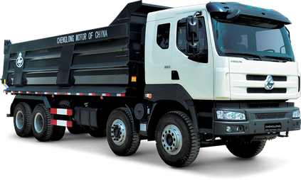 Industrial Dump Truck Transparent Background (black)