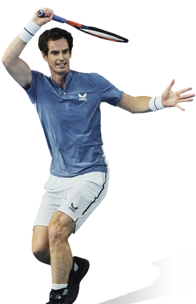 Andy Murray Png File (black, indigo)