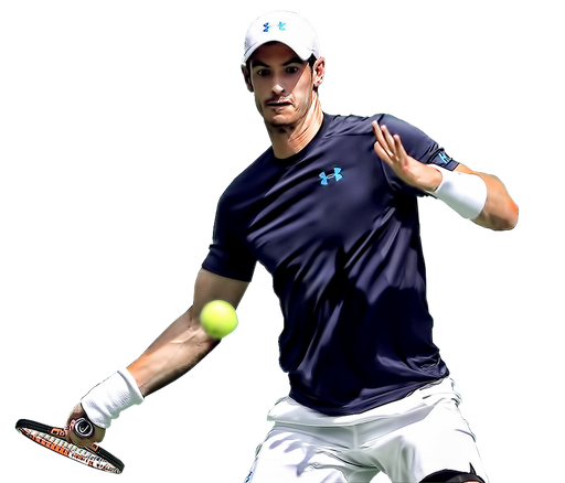 Andy Murray Png Image (white, black)