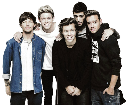 One Direction Transparent Png (white, black)