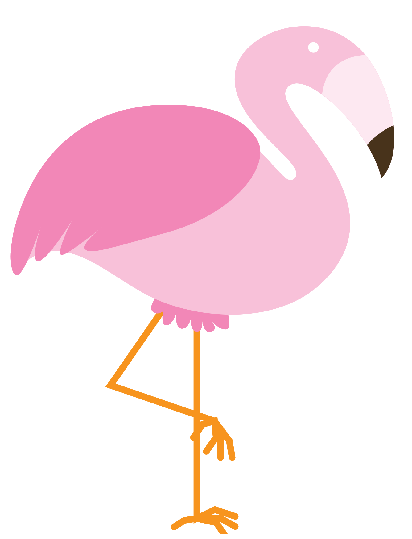 One Leg Flamingo Bird Vector Transparent Png (plum, lavender, black, maroon, pink)