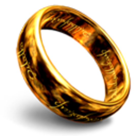 One Ring Png (black, white)