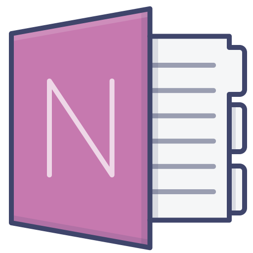 Onenote Windows Office Software Icon Free Transparent Png Icon Download (silver, white, black, plum, gray)