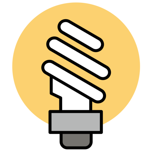 Energy Saving Light Bulbs Free Png Icon Download (salmon, black, silver, white, gray)