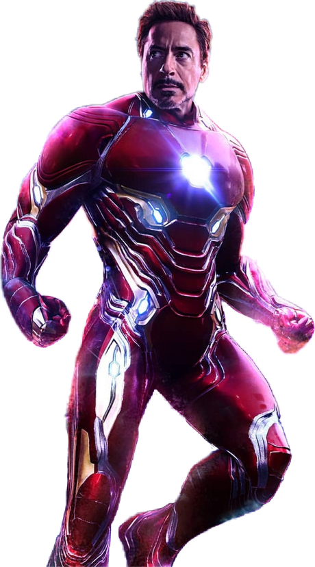 Infinity War Iron Man Png File (white, black)