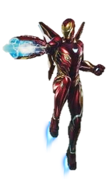 Infinity War Iron Man Transparent Background (black)