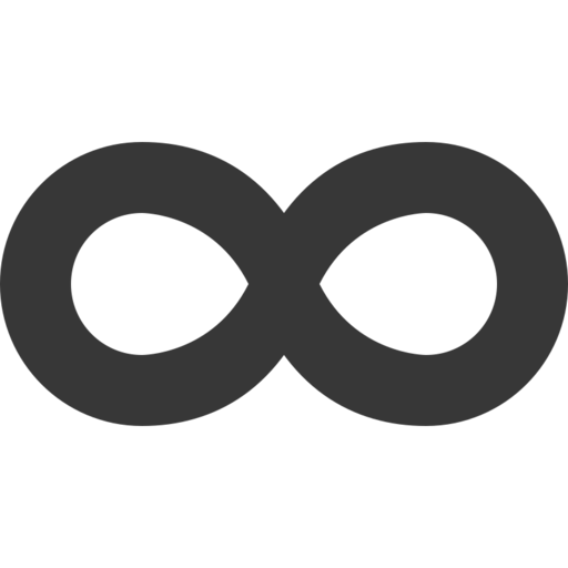 Infinity Free Transparent Png Icon Download (black, indigo)