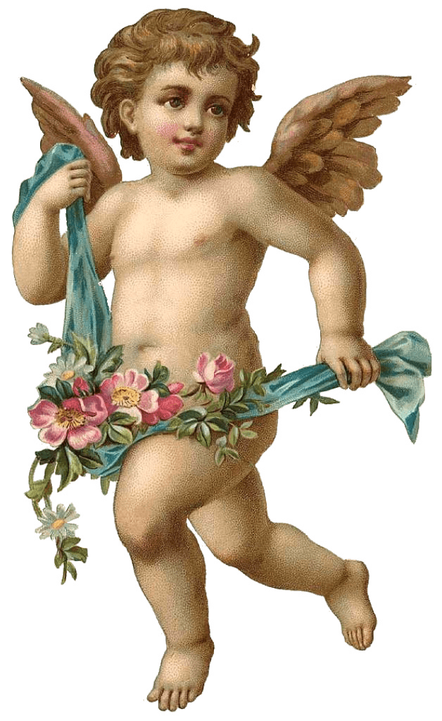 Angel Child Png Photo (salmon, black)