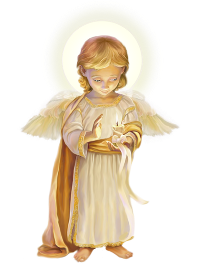 Angel Child Transparent Png (beige, black, silver)