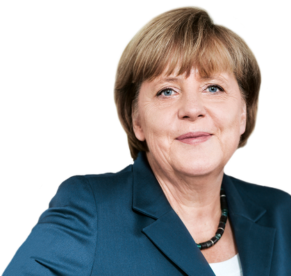 Angela Merkel Png (black, teal)