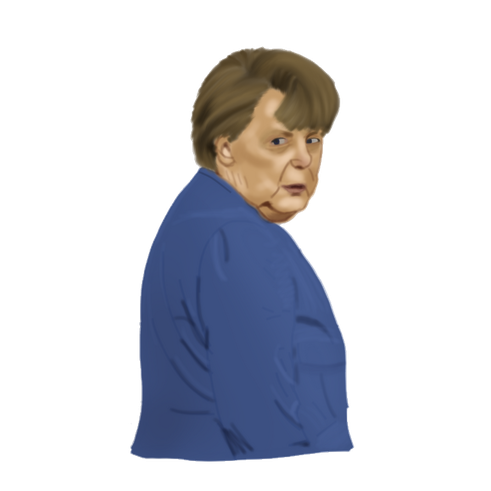 Angela Merkel Transparent Png (black, gray, teal)