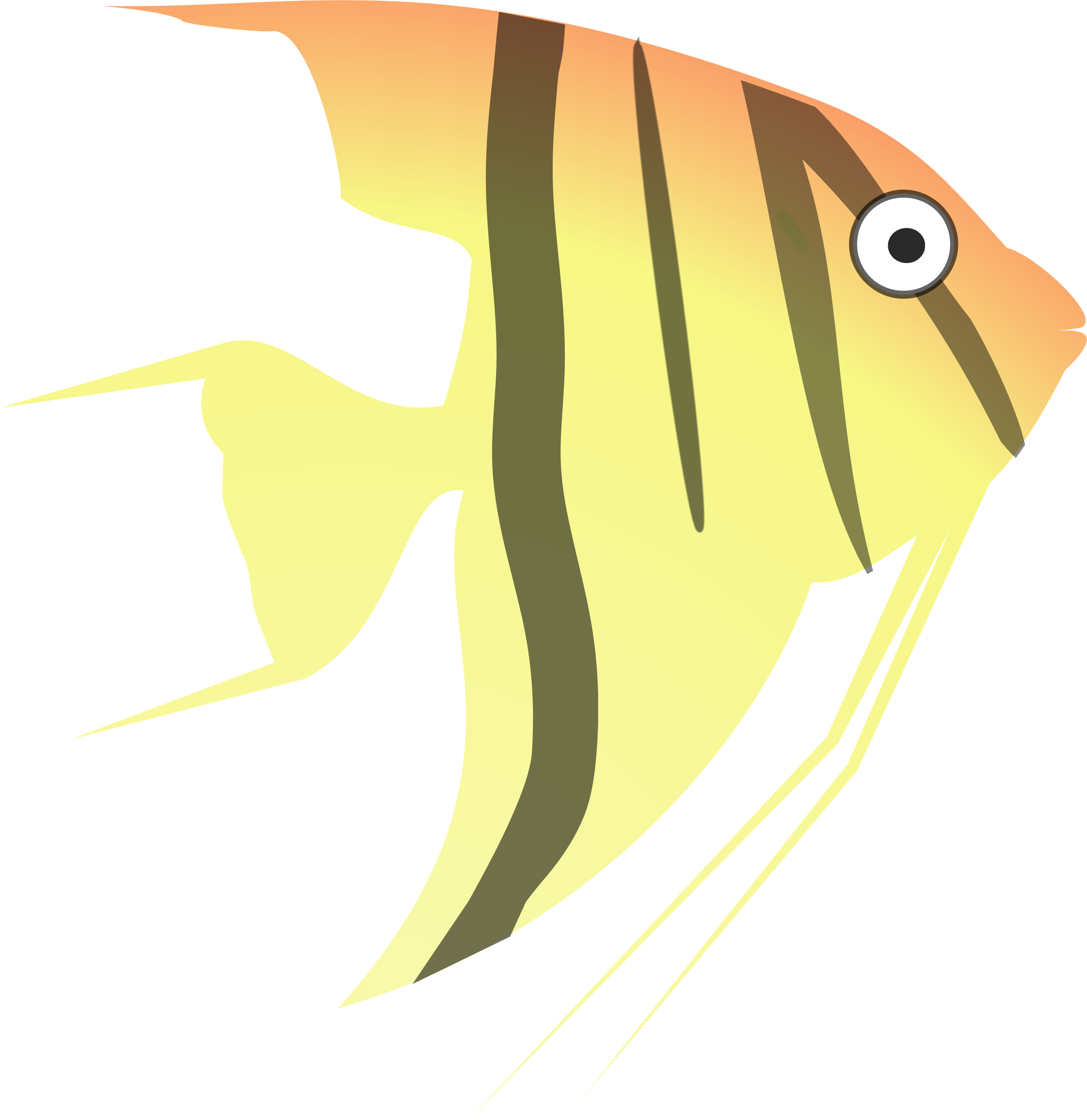 Angelfish Png Hd (beige, black)