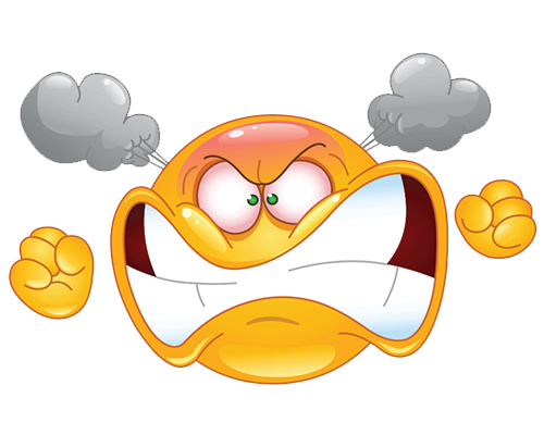 Anger Png Isolated Image (white, orange, silver)