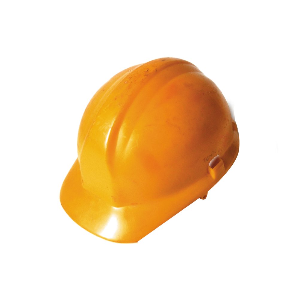 Engineer Helmet Png Hd (black, orange, white)