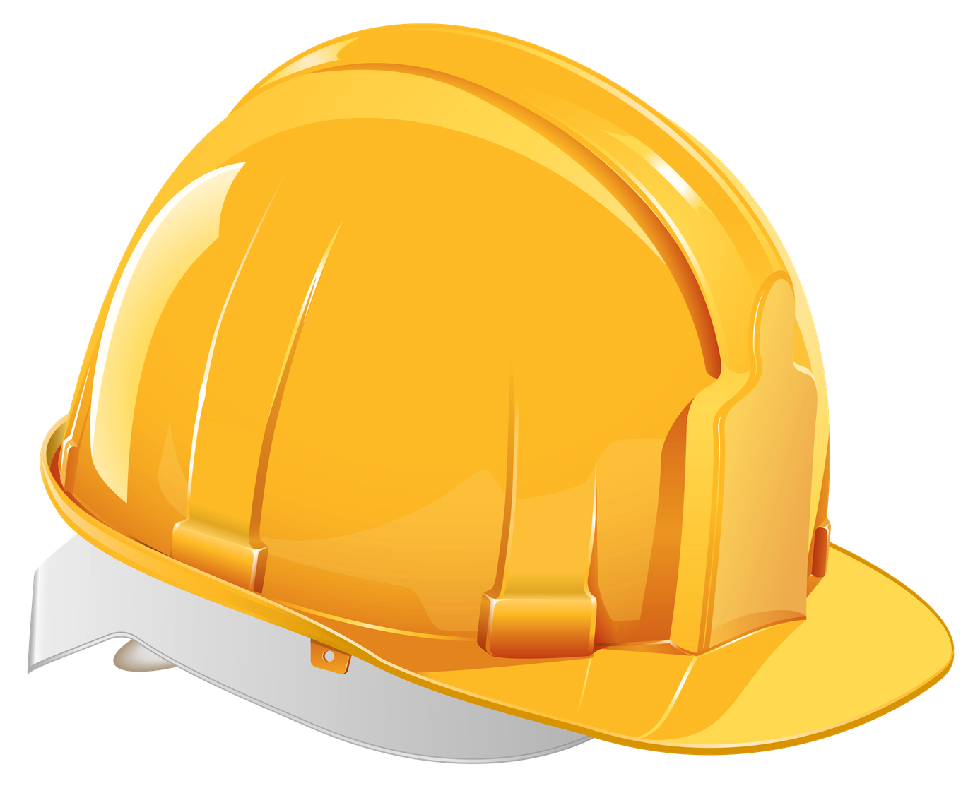 Engineer Helmet Png Image (black, orange, gold)