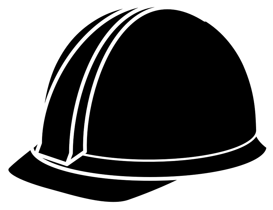 Engineer Helmet Transparent Background (lavender, black, white)