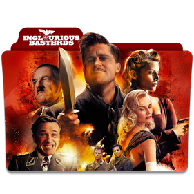 Inglourious Basterds Png File (maroon, black)