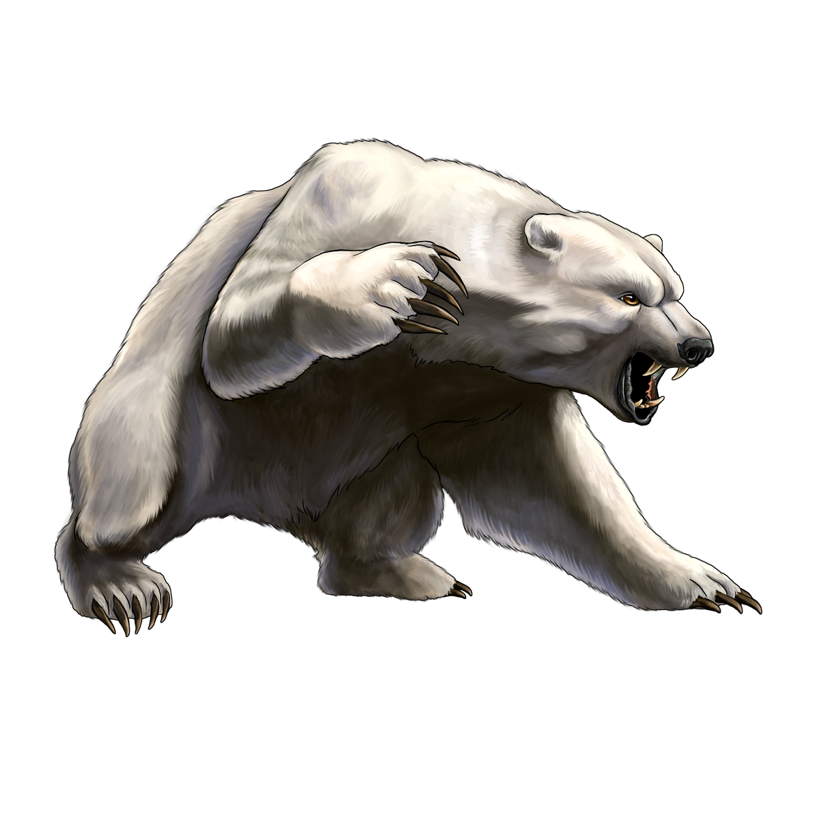 Angry Bear Png Free Download (white, black)