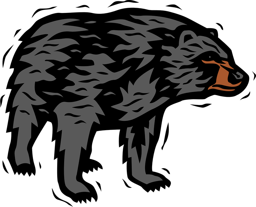 Angry Bear Png Isolated File (black, gray)