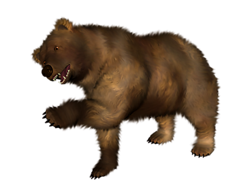 Angry Bear Png Isolated Hd (maroon, black, olive)