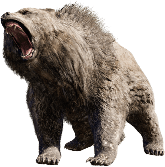 Angry Bear Transparent Png (black)