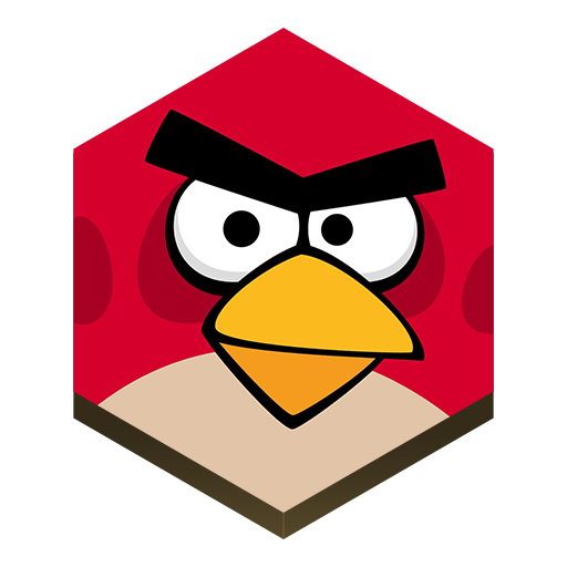 Angry Birds Game Png File (white, black, silver, red, orange)