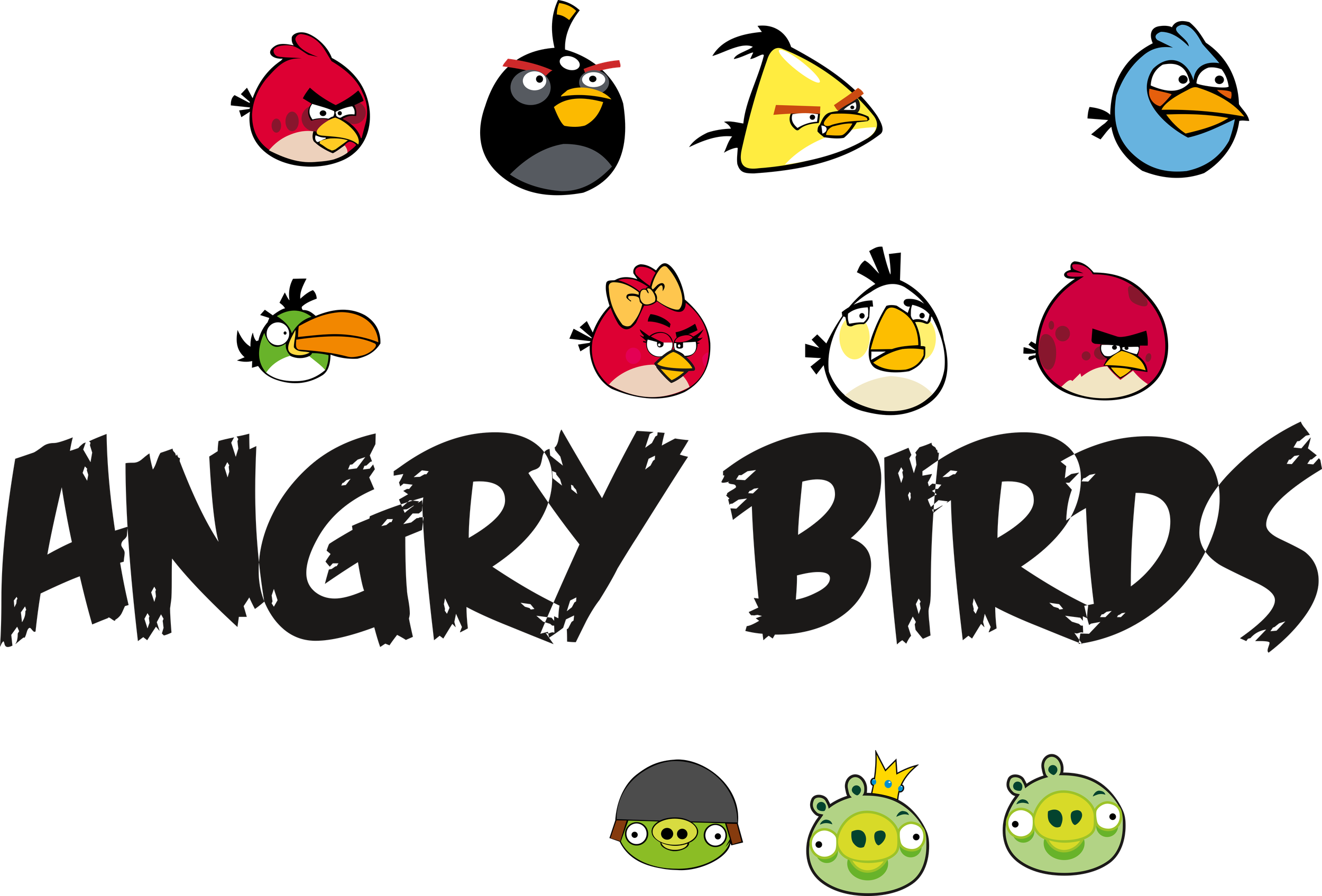 Angry Birds Logo Png Pic (black)