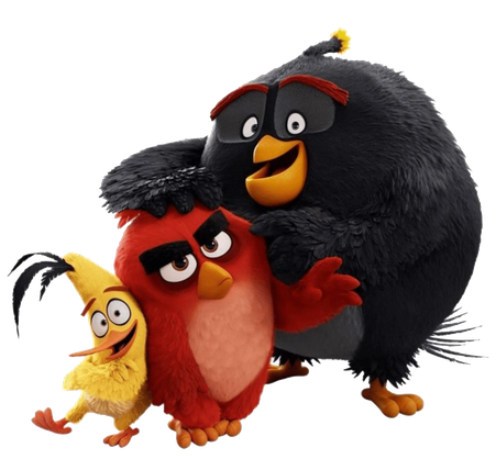 Angry Birds Png Isolated Image (black)