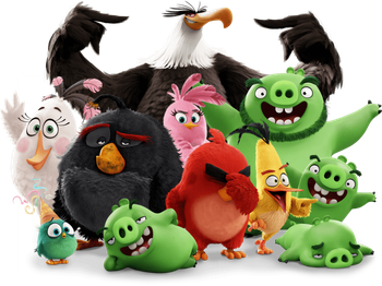 Angry Birds Png Isolated Photo (black)