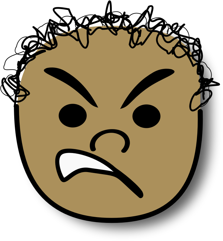 Angry Boy Png Hd (white, black, gray)