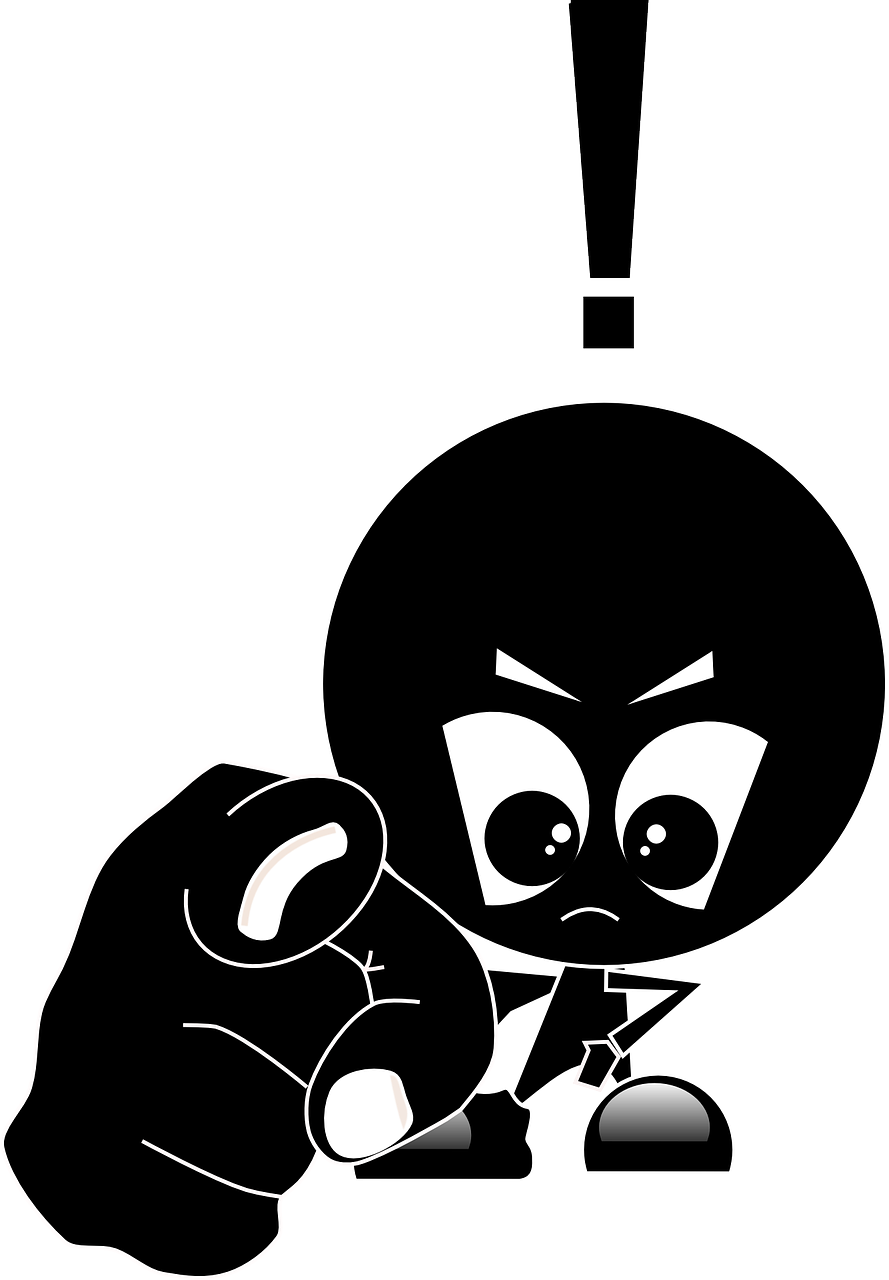 Angry Boy Png Isolated Photo (white, black)