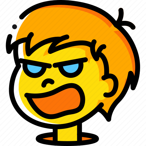 Angry Boy Png Photos (orange, black, gold)